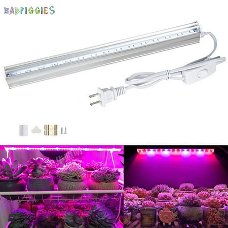 

BadPiggies LED Grow Light Strips T5 Tube Bulb Red Blue Full Spectrum Indoor Plant Growing Lamp for Greenhouse Hydroponics Succulent Flower Vegetable