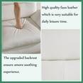 thumbnail image 3 of PonLiving Oversize Modern Leather Armchair, Living Room Furniture, Off White, 3 of 3