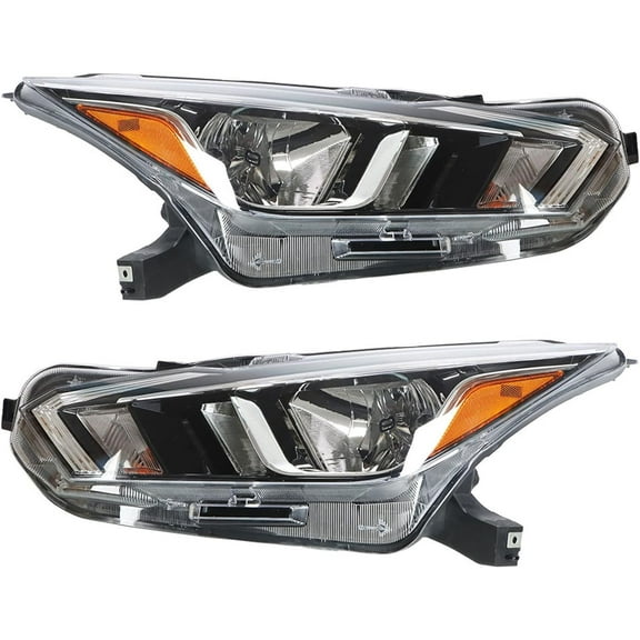 ALL-CARB Headlight Assembly Replacement for 2020 2021 Nissan Versa Halogen Headlight Lamp Assembly Left Right Headlamp Pair Driver Passenger Side