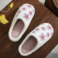 thumbnail image 6 of Dakaela Slippers for Women Men Winter Fluffy Plush House Shoes Cute Warm Indoor Outdoor Slip on Slides, 6 of 9
