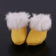 thumbnail image 3 of botas de nieve esponjosas de felpa, zapatos para muñecas de 12 pulgadas, accesorios de ropa, amarillo perfke Zapatos de la muñeca, 3 of 9