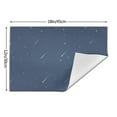 thumbnail image 3 of ZNDUO Placemats, 1 PCS Heat Resistant Stain Resistant Woven PVC Insulation Placemats, Durable Washable Elegant Table Mats for Dining-Night Sky Meteor, 18"x12", 3 of 6