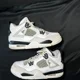 thumbnail image 2 of Ni - ke Size 5 - Ni - ke Air Jordan 4 Retro GS Military Black Men's Shoes - 408452 111, 2 of 5