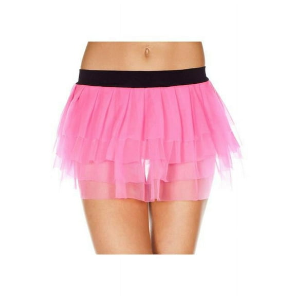 Music Legs Women's Layered Tulle Skirt; Pink 765-PINK