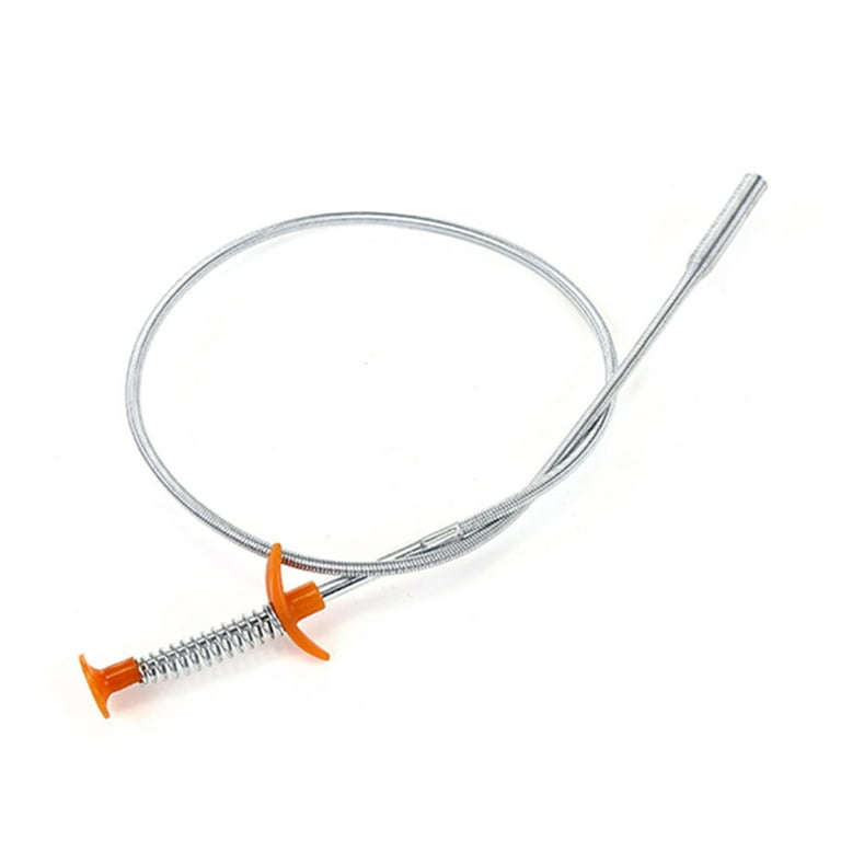 X-Long 80cm Flex-Cable Pick-Up Tool 4-Finger Claw End Retriever Snake, Size: One size, Silver