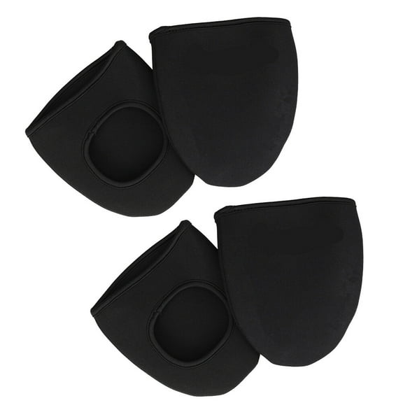FONDOTIN 2Pairs Crepe Shoe Protector for Cyclists in Cold Weather Riding