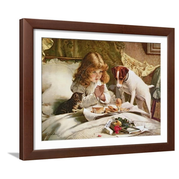 Art.com Printed Animals Figurative Religion Framed Art Prints, 24" x 30", by Charles Burton Barber