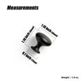 thumbnail image 2 of Goo-Ki Matte Black Zinc Alloy Cabinet Knobs, Dresser Pulls for Kitchen, Vintage Drawer Hardware Handles for Bedroom, 6 Pack, 2 of 4