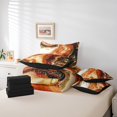 thumbnail image 4 of YST Marble Comforter Set, 7-Piece, Modern Abstract, Full, Stone Pattern, Watercolor, Foil Print, 4 of 4