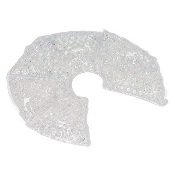 Paquete de gel para senos, diseño con forma de tornillo abierto, compresa fría y caliente, paquete de 2 cubias de tela para lactancia materia