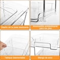 thumbnail image 4 of Transparente de 3 Niveles, Estante Organizador de Gabinetes Extraíbles, Organizador de Cocina con Divisores para Gabinete/Mostrador, para Organización de Clóset, Despensa de Cocina, 4 of 17