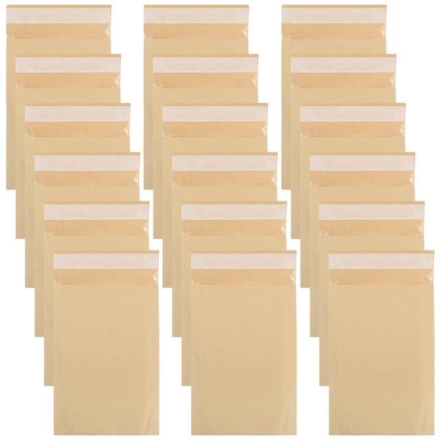 KONTONTY 50Pcs Padded Mailing Envelopes with Bubble Shockproof Design Khaki Kraft Paper for Secure Shipping