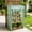 Green, variant on Portable Mini Greenhouse for Plants, Clear Small Walk in Garden Grow Tent for Patio Yard, 19.6x39.9x59in