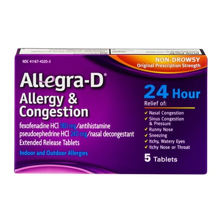 UPC 041167432037 product image for Chattem Allegra D Allergy & Congestion, 5 ea | upcitemdb.com