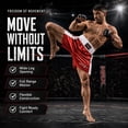 thumbnail image 5 of Men Boxing Shorts For Boxing Training Fitness Gym Cage Fight MMA Mauy Thai Kickboxing Trunks Clothing Red/White Small, 5 of 9