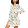 thumbnail image 3 of joogoo Easter Rabbit Women's Long Sleeve Nightgown Sleepwear S, 3 of 8