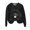 Black, variant on JSheng Women's Sweatshirts Printing Fashion Printed Loose Long Sleeve Round Neck Hoodless Loose Comfy Tops