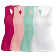 thumbnail image 1 of SET DE 4 BLUSAS CAMISETA PARA DAMA SURTIDO EN COLOR SIN MANGAS UNITALLA, 1 of 5
