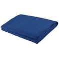 thumbnail image 3 of Legacy Decor Modern Abstract Blue Geometric 3-Piece Reversible Queen Bedspread, 3 of 6