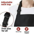 thumbnail image 5 of Aprons for Men, Adjustable BBQ Cooking Grilling Chef Apron for Cooking with 3 Pockets, 5 of 9