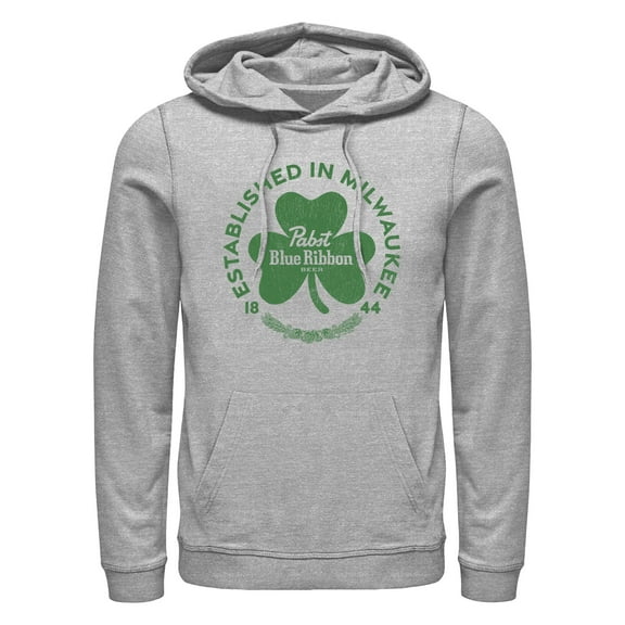 Men's Pabst Shamrock Established in Milwaukee  Pull Over Hoodie
