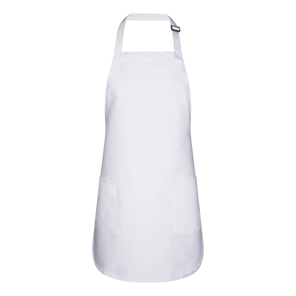 Aunt Martha's Brand 100 Percent Cotton White Bib Apron Size 28