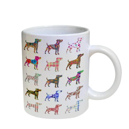 

KuzmarK Coffee Cup Mug Pearl Iridescent White - Golden Retriever Dog
