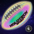 thumbnail image 7 of Football, Holographic Football Reflective Glowing Footballs for Kids, Teens and Adults, Composite Leather Football with Pump (Official Size 9 & Youth Size 6 & Peewee Size 3), 7 of 7