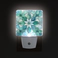 thumbnail image 3 of Stained Glass Flower LED Night Light Dusk to Dawn Sensor 2 Pack Plug-in Soft Light Nightlights for Bedroom Bathroom Nursery Hallway Kitchen, 3 of 7
