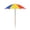 D, variant on Decorative Flower Printed Small Metal Umbrella Compact Wind Resistant Sun Parasol for Garden Accent