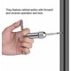 thumbnail image 3 of Multi-functional T Adjustable Ratchet Wrench Socket Spanner Adjustable Wrench Portable Clamping Tool (M5-12 Long), 3 of 4