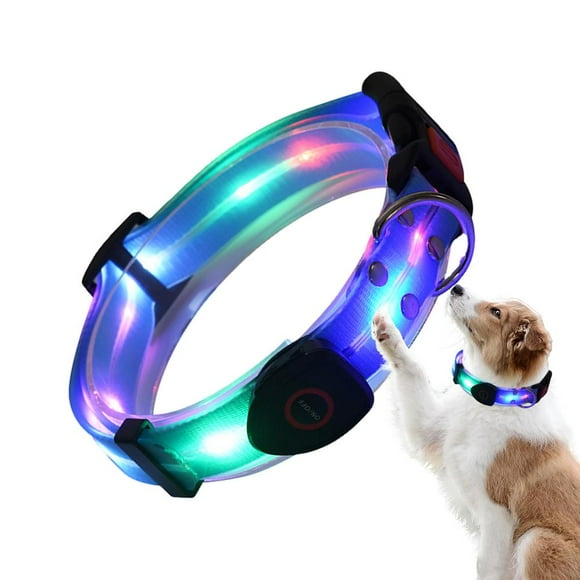 3PC Dog Led Light Up Collar Rechargeable Waterproof Glowing Adjustable Dog Collar ,Safe and Secure