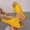#0107-Yellow, variant on Xucatan Women's Buckle Wedge Sandals, Faux Leather Open Toe Slides with Chunky Platform, Thick Sole Beach Slippers with Contoured Footbed, Versatile Design for Spring Summer Daily Gift
