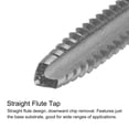 thumbnail image 3 of Uxcell M4 x 1 Left Hand Straight Flute Thread Tap 3mm Drill Bit Set High Speed Steel, 3 of 6