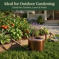 thumbnail image 6 of Metal Watering Can 1.3L. Modern Style Watering Pot with Handle and Long Spout,Brown, 6 of 10