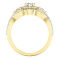 thumbnail image 3 of Dazzlingrock Collection 1.50 Carat (ctw) 14K Round Diamond Halo Bridal Engagement Ring Set 1 1/2 CT, Yellow Gold, Size 10, 3 of 4