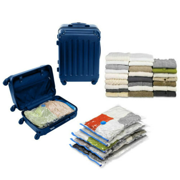 Vacuum Storage Bags Save up to 85% of Original Space,Space Saver Bag with  Free Hand Pump for Travel(6 Pack: 2 x Small,2 x Middle, 2 x Large) 