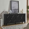 thumbnail image 2 of Spaco 65.2" Mid Century Sideboard Buffet Cabinet with Storage, Accent Storage Cabinet, Large Console Table for Indoor as Bedroom, Black, 2 of 16