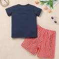 IDOPIP Toddler Boys Back to School Clothes Set Funny Pattern T Shirt
