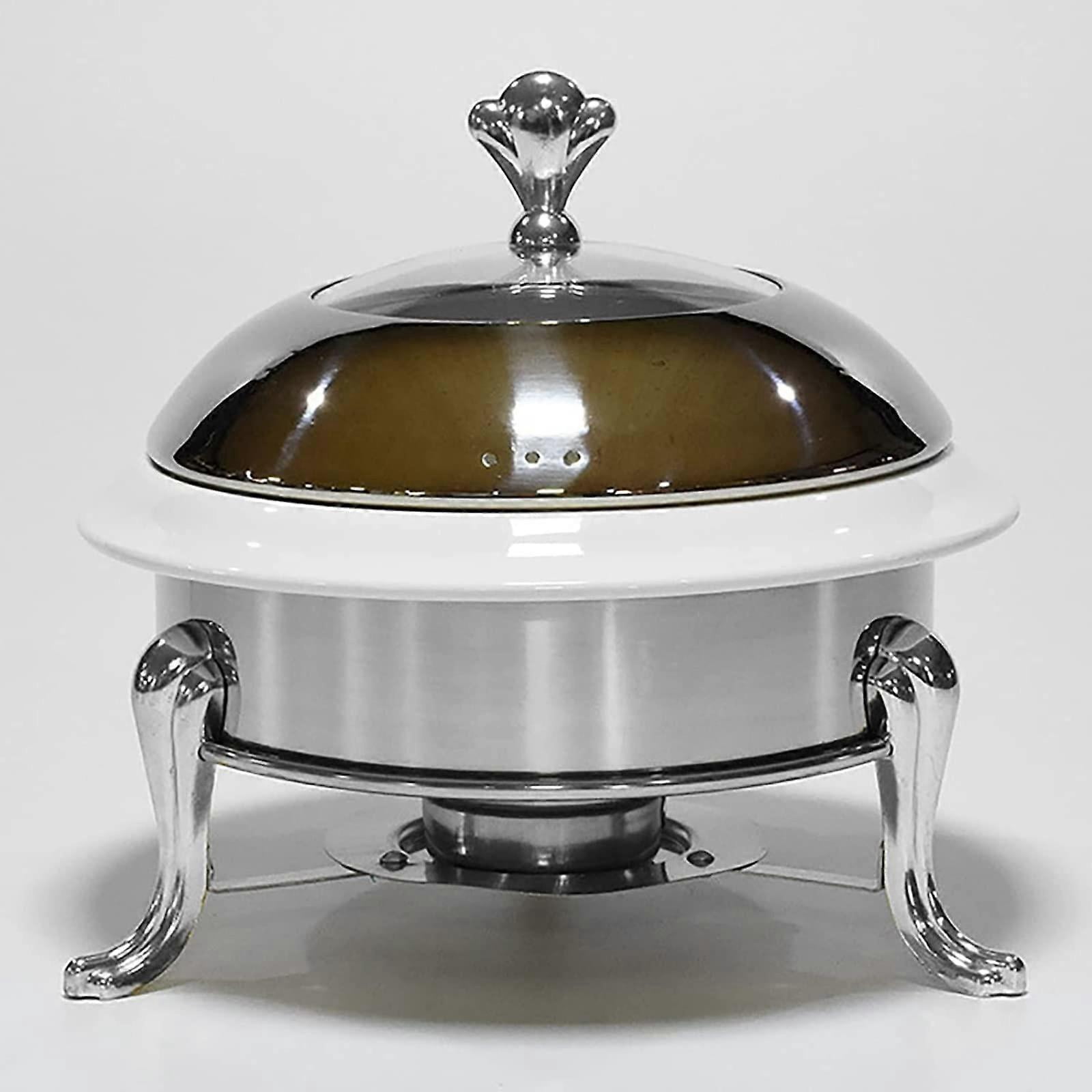 Chafing Dish Buffet Set, Round, Durable, Stainless Steel, Ceramic ...