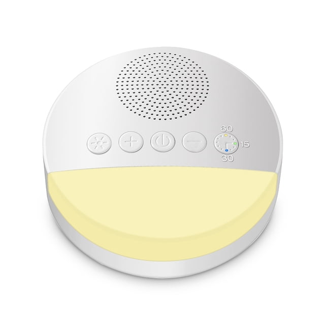 Baby White Noise Machine LED USB Recargable Temporización Sleeping Care Reproductor de sonido Apagado programado Función de memoria ajustable kenally EL005183-00