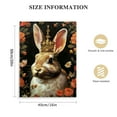 thumbnail image 2 of Nawypu  Canvas Wall Art,Rabbit Queen Print Canvas Painting for Bedroom Living Room Kitchen Bathroom Corridor Dining Room Hotel Decor Medium, 2 of 5