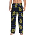 thumbnail image 1 of Lsque Avocado Print Men's Pajama Pants, Lounge Pant - Comfortable Home Wear,Elastic Waistband, Stylish Design-Medium, 1 of 6