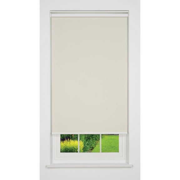 Linen Avenue Cordless Sierra Blackout Roller Shade, Beige 20 W x 66 H (Arrives 1/4" Narrower)