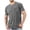 Mens Shirts Dark Gray, variant on Mens Workout T-Shirt with Pocket Crew Neck Short Sleeve Gym Casual Running Tee Fathers Day Gift M-4XL