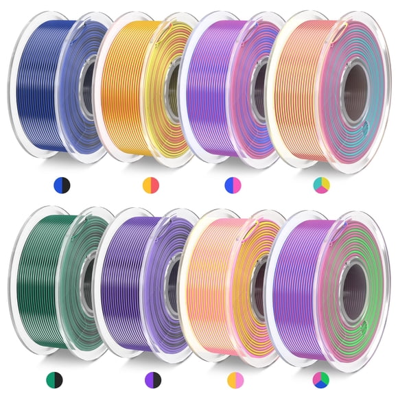 Paquete de filamentos para impresora 3D JAYO Silk PLA, 1,75 mm, 2 kg