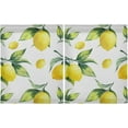 thumbnail image 2 of Lemon Kitchen Curtains 2 Panels UV Protected Tier Curtains, Half Window Curtains Kitchen Tiers for Guest Room Bathroom Sink Laundry Room Basement,24 x 27 Inch, 2 of 7