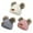 3 Pack White & Gray & Dark Pink, variant on American Trends Baby Beanie Double Pom Pom Hat Kid Toddler Beanies Knit Baby Girl Winter Hat Caps for Baby Boys Girls 1 Pack White Green
