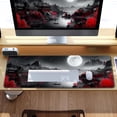 thumbnail image 6 of Japanese Desk Mat Riverside Full Moon Large Mouse Pad Gaming Mousepad Extended XL Keyboard Mat Computer Laptop Mouse Desktop Mat 31.5 X 11.8 Desk Decor, 6 of 6