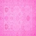 thumbnail image 1 of Ahgly Company Indoor Square Oriental Pink Traditional Area Rugs, 3' Square, 1 of 4